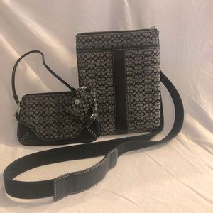 Coach purse and wristlet